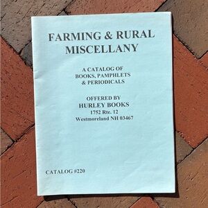 Farming & Rural Miscellany Hurley Books Catalog 220 Forestry
